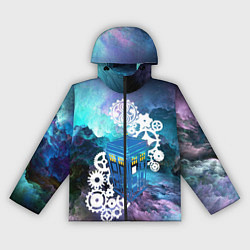 Ветровка с капюшоном женская Доктор Кто Машина Таргис, цвет: 3D-черный