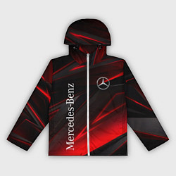 Ветровка с капюшоном женская Mercedes-Benz Геометрия, цвет: 3D-белый