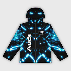 Ветровка с капюшоном женская Audi Neon, цвет: 3D-черный