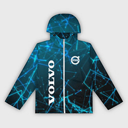 Ветровка с капюшоном женская Volvo Geometry, цвет: 3D-белый