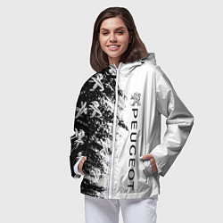 Ветровка с капюшоном женская Peugeot Распылитель, цвет: 3D-белый — фото 2
