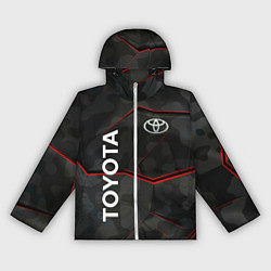 Ветровка с капюшоном женская Toyota sport auto, цвет: 3D-белый