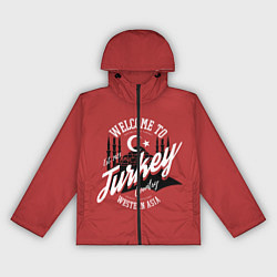 Ветровка с капюшоном женская Турция - Turkey, цвет: 3D-черный