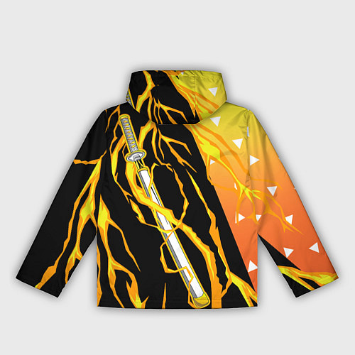 Женская ветровка Kisatsutai - Zenitsu Agatsuma / 3D-Черный – фото 2