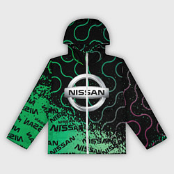 Ветровка с капюшоном женская NISSAN Супер класса, цвет: 3D-белый