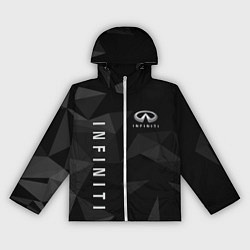 Ветровка с капюшоном женская Infiniti Инфинити, цвет: 3D-белый