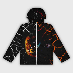 Ветровка с капюшоном женская КЛИНОК РАССЕКАЮЩИЙ ДЕМОНОВ Зеницу Агацума, цвет: 3D-белый