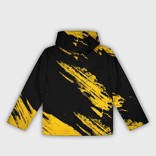Женская ветровка BLACK AND YELLOW GRUNGE ГРАНЖ / 3D-Черный – фото 2