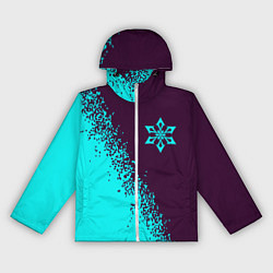 Ветровка с капюшоном женская ГЕНШИН ИМПАКТ - КРИО Арт, цвет: 3D-белый