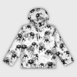 Ветровка с капюшоном женская Король и шут Лого Паттерн, цвет: 3D-белый