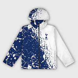 Ветровка с капюшоном женская Тоттенхэм Хотспур брызги, цвет: 3D-черный