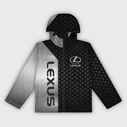 Ветровка с капюшоном женская Lexus Лексус Сталь матал, цвет: 3D-черный