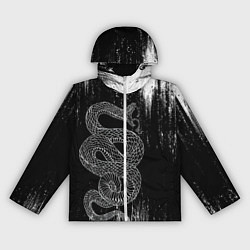 Женская ветровка Snake Краски Змея ЧБ