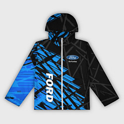 Ветровка с капюшоном женская FORD СОВРЕМЕННЫЙ СТИЛЬ, цвет: 3D-белый