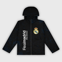 Ветровка с капюшоном женская REAL MADRID Pro Sport Потертости, цвет: 3D-черный