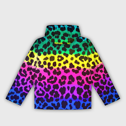 Женская ветровка Leopard Pattern Neon / 3D-Черный – фото 2