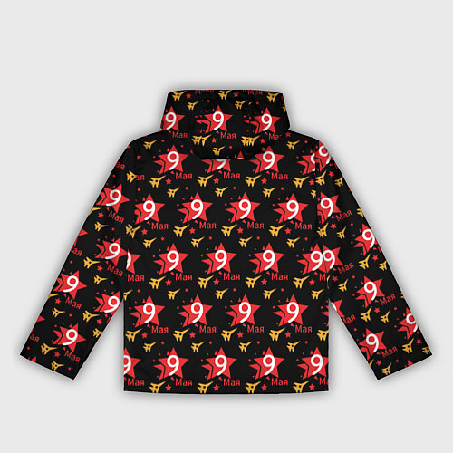 Женская ветровка 9 МАЯ ДЕНЬ ПОБЕДЫ / 3D-Черный – фото 2