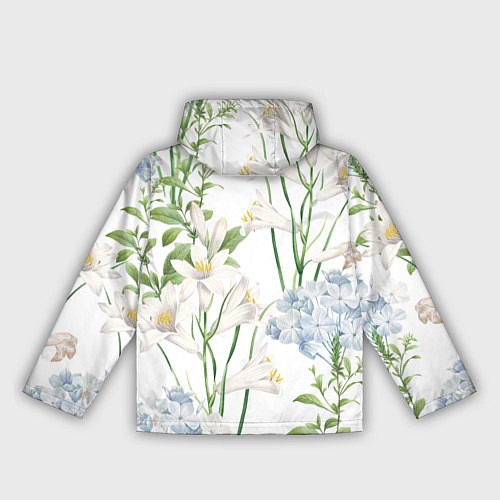 Женская ветровка Цветы Утонченные и Яркие / 3D-Черный – фото 2