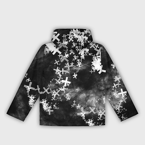 Женская ветровка Сердца в крестах Коллекция Get inspired! Z-b-heart / 3D-Черный – фото 2