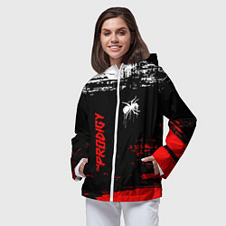 Ветровка с капюшоном женская The prodigy : дарование, цвет: 3D-белый — фото 2