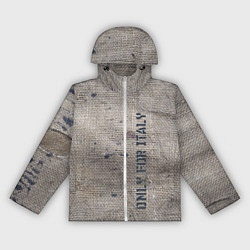Ветровка с капюшоном женская Only for Italy Мешковина Авангард Hype, цвет: 3D-белый