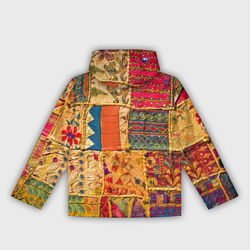 Женская ветровка Пэчворк Лоскутное одеяло Patchwork Quilt / 3D-Черный – фото 2