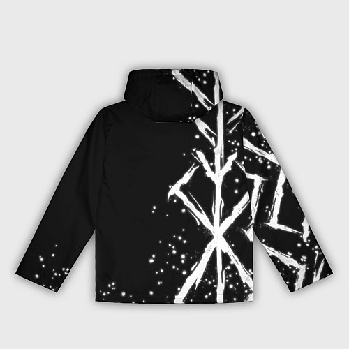 Женская ветровка БЕРСЕРК - КЛЕЙМО ЖЕРТВЫ / 3D-Черный – фото 2