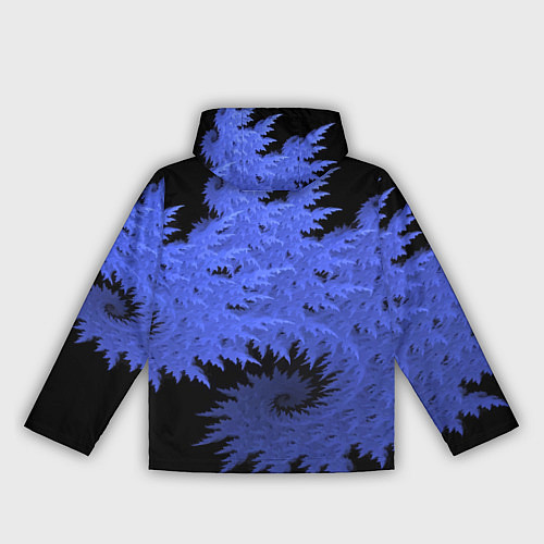Женская ветровка Абстрактный морозный узор Abstract frost pattern / 3D-Черный – фото 2