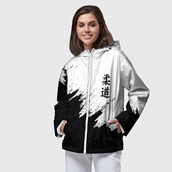 Ветровка с капюшоном женская ДЗЮДО КУДО JUDO, цвет: 3D-белый — фото 2
