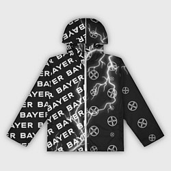 Ветровка с капюшоном женская BAYER - Молнии Паттерны, цвет: 3D-белый