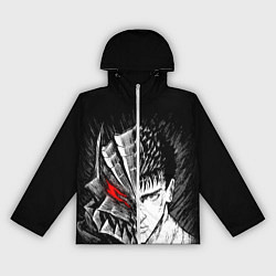 Ветровка с капюшоном женская БЕРСЕРК ГАТС И ДОСПЕХИ, цвет: 3D-белый