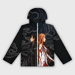 Ветровка с капюшоном женская Кирито и Асуна - Sword Art Online, цвет: 3D-белый