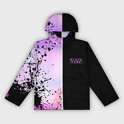 Ветровка с капюшоном женская BLACKPINK HALF COLORS, цвет: 3D-белый