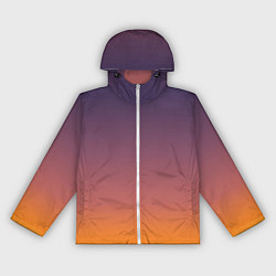 Ветровка с капюшоном женская Sunset Gradient, цвет: 3D-белый