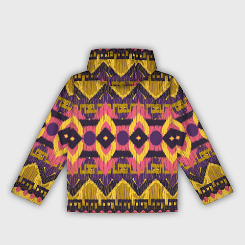 Женская ветровка Африканский узор орнамент из шерсти Africa Wool Pa / 3D-Черный – фото 2