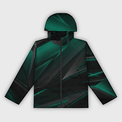 Женская ветровка Бирюзовый черный фон