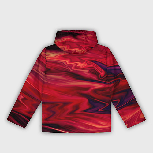 Женская ветровка Красный абстрактный модный узор / 3D-Черный – фото 2