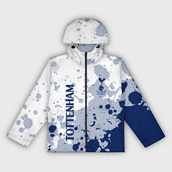 Ветровка с капюшоном женская Tottenham hotspur Брызги красок, цвет: 3D-черный
