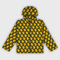 Ветровка с капюшоном женская Ути Коричнево-зелёный, цвет: 3D-черный