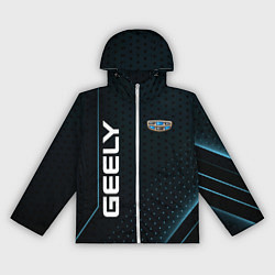 Ветровка с капюшоном женская Geely Абстракция, цвет: 3D-белый