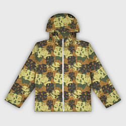 Ветровка с капюшоном женская Милитари череп, цвет: 3D-белый