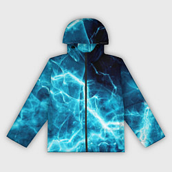Ветровка с капюшоном женская Голубая облачность, цвет: 3D-черный