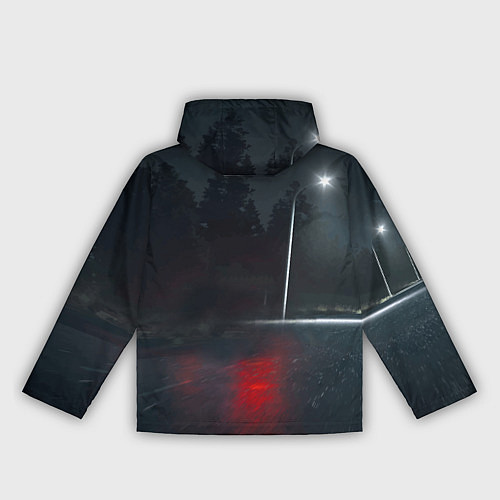 Женская ветровка Крутая бэха на ночной трассе / 3D-Черный – фото 2