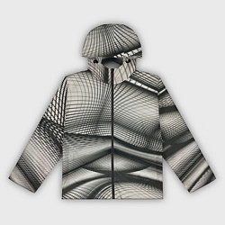 Ветровка с капюшоном женская Переплетение сетей, цвет: 3D-черный