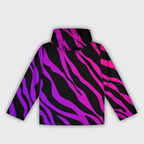Женская ветровка Неоновый паттерн линии / 3D-Черный – фото 2