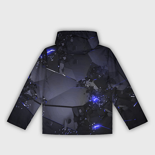 Женская ветровка Неоновые плиты, взрыв / 3D-Черный – фото 2