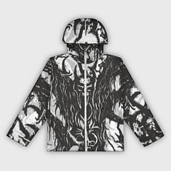 Ветровка с капюшоном женская Evil from the Darkness, цвет: 3D-белый