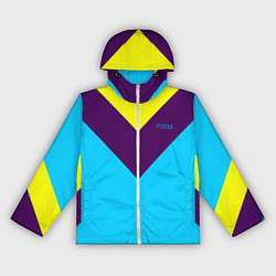 Ветровка с капюшоном женская FIRM как в 80х, цвет: 3D-белый