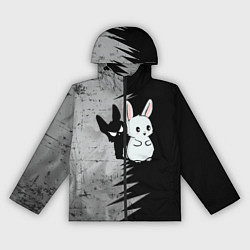 Ветровка с капюшоном женская Теневой зайка, цвет: 3D-черный