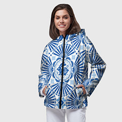 Ветровка с капюшоном женская Blue rabbit, цвет: 3D-черный — фото 2